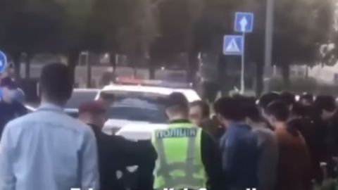 Стрельба в центре Киева. Скриншот видео