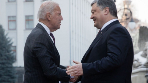 Байден та Порошенко. Фото: twitter.com/mfa_ukraine
