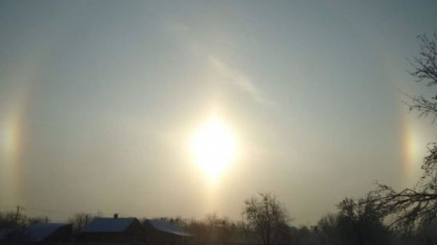 Гало - рідкісне явище для міст і передмість. Фото: Sergey Ogorodnik/Facebook