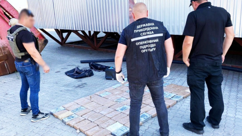 В одесском порту пограничники обнаружили 112 кг кокаина из Эквадора. Фото: МВД