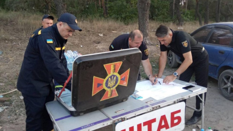 Пожежа під Полтавою. Фото: пресслужба ДСНС