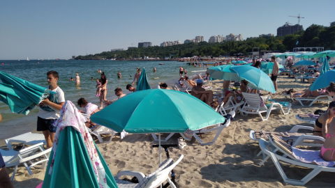 Пляж.