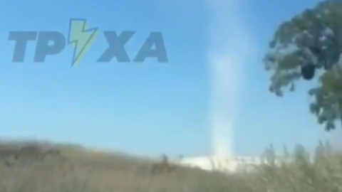 Смерч в Ізюмі. Скріншот відео
