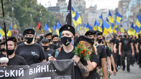 В центре Киева прошел Марш защитников Украины. Фото: Цензор.нет
