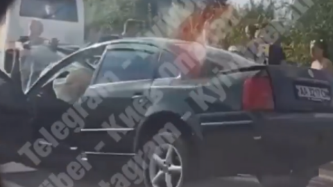 ДТП під Києвом. Скріншот відео