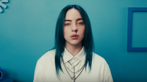 Под клипом Билли Айлиш установили рекорд. Скриншот: YouTube/Billie Eilish 