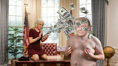 Денежный дождь для Трампа. Фото: соцсети
