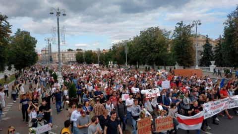 Протест у Мінську. Фото: Vot-tak.tv 