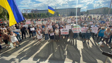 Мітинг в Луганській області