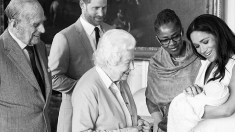 Син Меган Маркл і принца Гаррі знайомиться з прабабусею Єлизаветою II. Фото: sussexroyal/Instagram