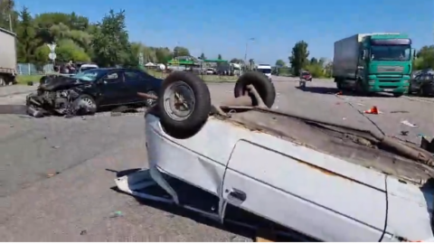 ДТП під Києвом. Скріншот  відео