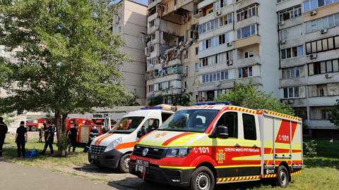 Взрыв газа в многоэтажке. Фото: ГосЧС
