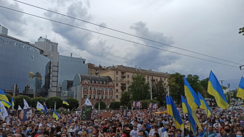 Прихильники Порошенко під Печерським судом