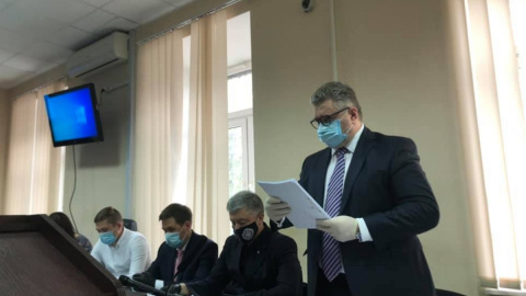 Порошенко в суді. Фото:Facebook Ірина Геращенко