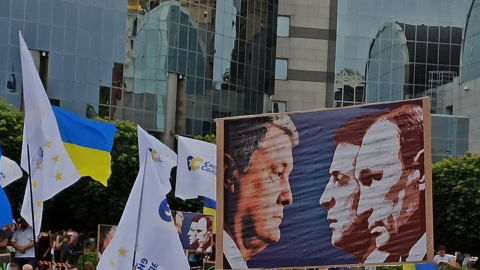 Сторонники Порошенко под Печерским судом