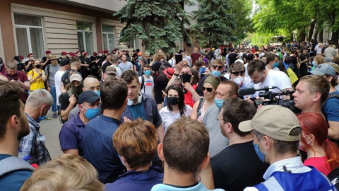  Нападение на журналиста NewsOne Фото: facebook.com