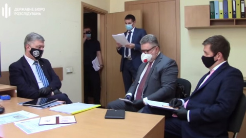 Порошенко повідомляють про підозру. Скріншот відео ДБР