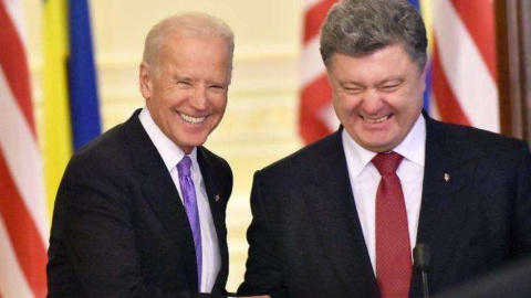 Джозеф Байден і Петро Порошенко. Фото з відкритих джерел