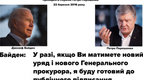 Розмова Байдена з Порошенком. Скріншот відео