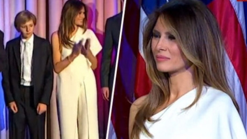 Мелания Трамп любит носить вещи белого цвета. Фото: yahoo.com
