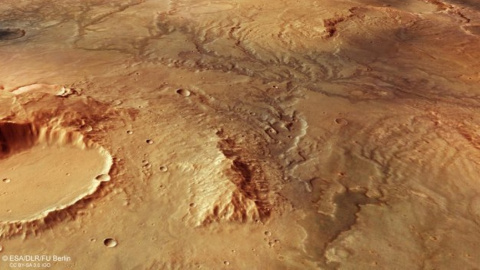 На Марсі були річки. Фото: esa.int