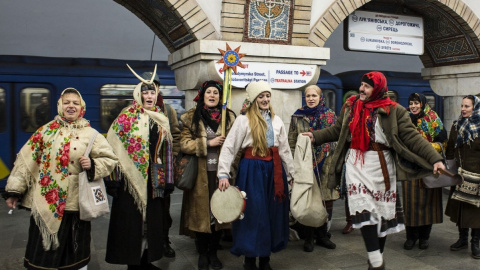 Маланка в киевском метро. Фото: Hromadske