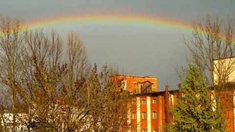 Радуга над Ужгородом. Фото: facebook.com/gal.kosareva
