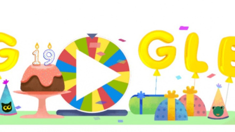 К своему 19-летию компания подготовила интерактивный дудл. Скриншот: google.com