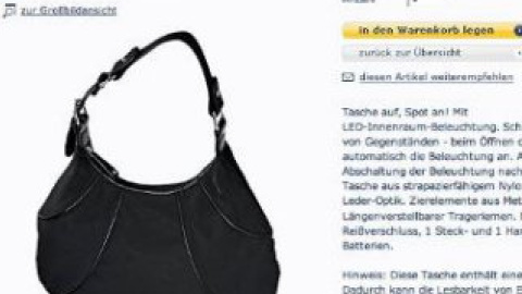 Жіноча сумка з підсвічуванням від Tchibo.