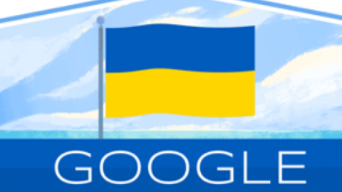 Дудл до Дня незалежності. Скріншот: Google