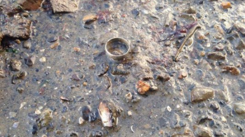 ​Упавшее в море обручальное кольцо найдено через шесть лет