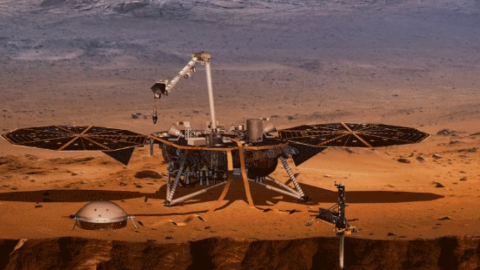 Зонд HP3 почав працювати в рамках програми InSight на поверхні Марса. Фото: twitter.com/DLR_en