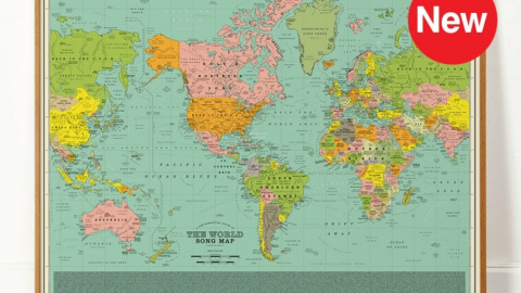 На карте World Song Map Украину обозначили песнями From Russia with Love и Rebirth of a Nation