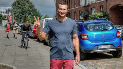 Владимир в хорошем настроении после завершения карьеры. Фото: klitschko-brothers.com