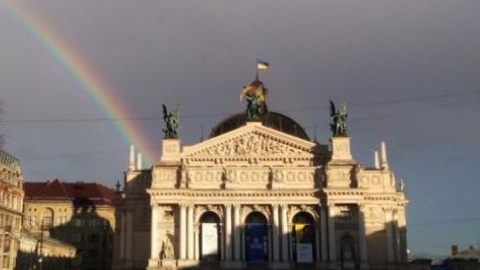 Над Львовом появилась радуга. Фото: facebook.com/igor.zinkevych