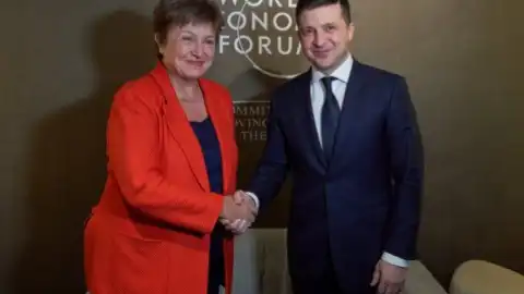 Зеленский и Георгиева. Фото: president.gov.ua