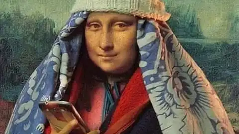 Искусство согреваться. Фото из соцсетей