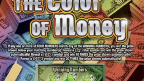 Он купил мгновенную лотерею The Color of Money.