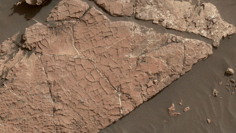 Сеть трещин на Марсе. Фото: NASA