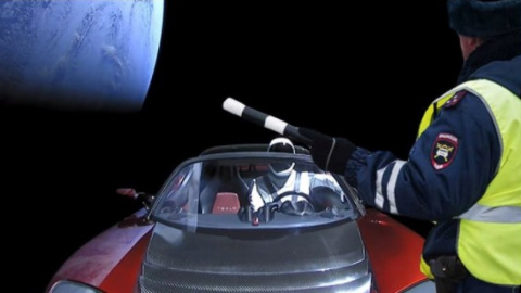 Соцсети отреагировали на запуск  Falcon Heavy. Фото: @comrade_wolgast