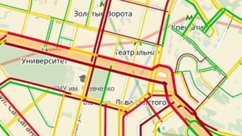Сервис зафиксировал в столице около 20 ДТП. Фото: yandex.ua