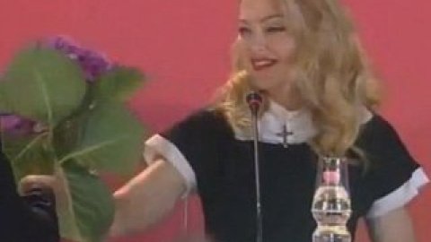 Мадонна кинула під стіл подаровані українським журналістом квіти, зі словами "я ненавиджу гортензії".