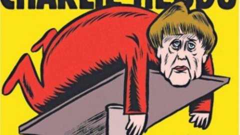 "Разбитая Ангела Меркель" оказалась на обложке сатирического журнала Charlie Hebdo