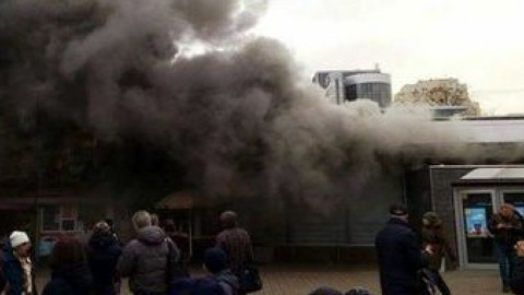 Задымление возле "Левобережной". Фото: dtp.kiev.ua