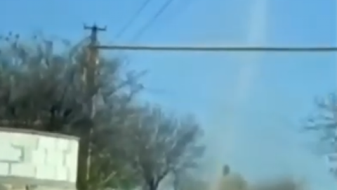 Под Одессой пронесся огромный пыльный вихрь