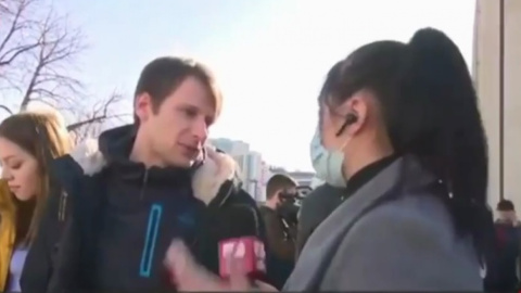Евакуйований з Польщі українець. Скріншот з відео