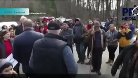 Протесты в Румынии. Скриншот видео.
