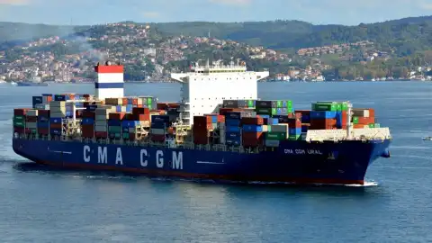 Контейнеровоз CMA CGM Ural Фото: fleetphoto.ru