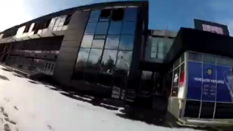 Палац спорту "ДНР", Скріншот відео Дениса Казанського