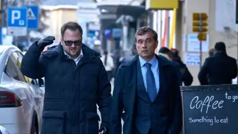 Vasyl Khmelnytsky and CEO of UFuture in Davos. Photo by press service